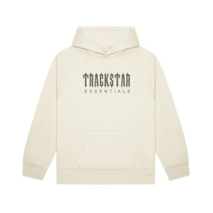 Trackstar Essentials Graphic Hoodie For Men - Beige