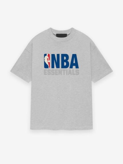 Essentials NBA Tee Light Heather front side