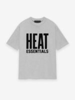 Essentials Heat Tee Light Heather front side