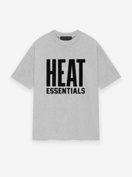 Essentials Heat Tee Light Heather front side