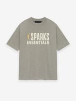 Essentials Sparks Tee Warm Heather front side