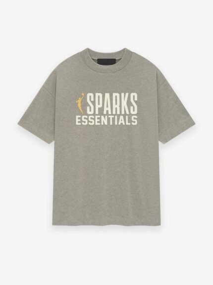Essentials Sparks Tee Warm Heather front side
