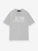 Essentials Sky Tee Light Heather front side