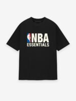 Essentials NBA Tee Black front side