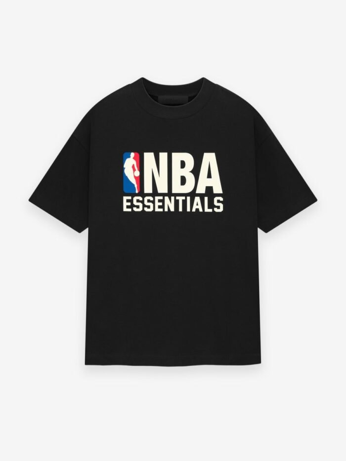 Essentials NBA Tee Black front side