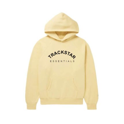 Trackstar Essentials Hoodie For Men's - Cream/Black
