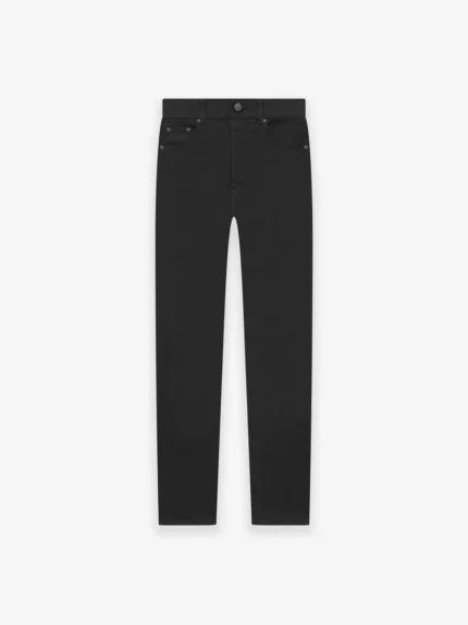 5 Pocket Jean Jet Black in front side