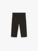 Womens Knit Rib Sport Short Black in front side