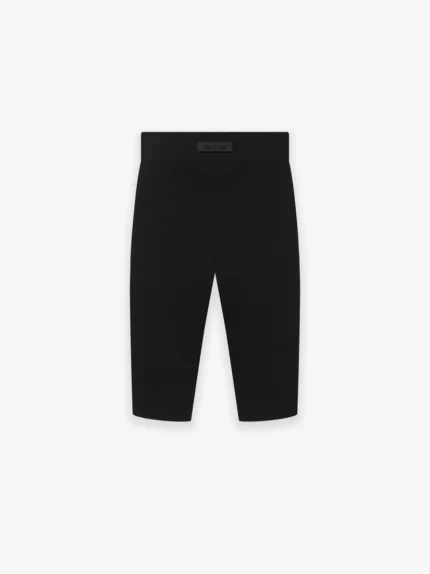 Womens Essentials Biker Short Jet Black in front side