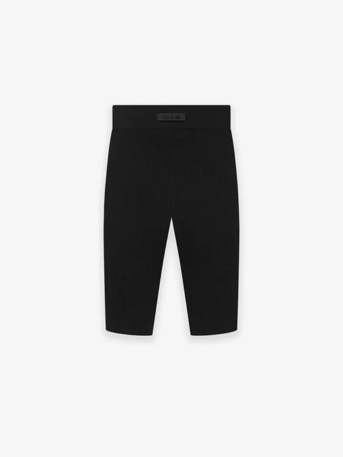 Womens Essentials Biker Short Jet Black in front side