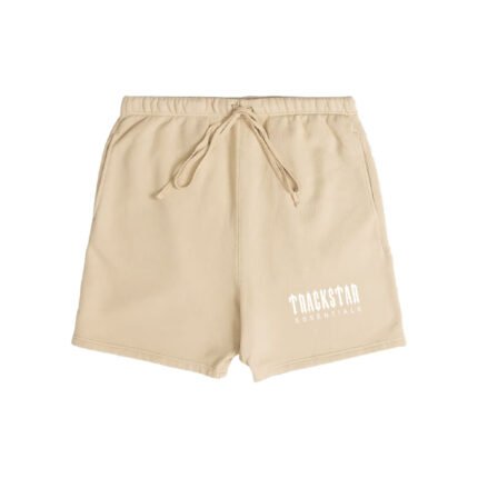 Trackstar Essentials Shorts For Men - Beige/White