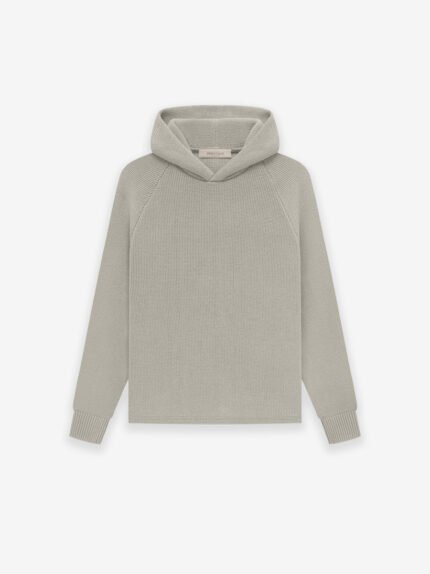 Kids Essentials Knit Hoodie Gray