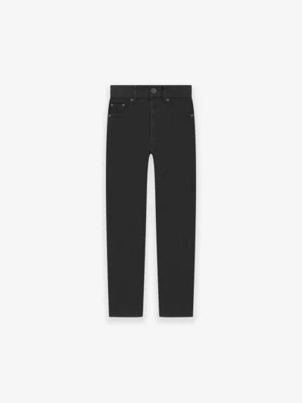 Kids 5 Pocket Jean Jet Black in front side