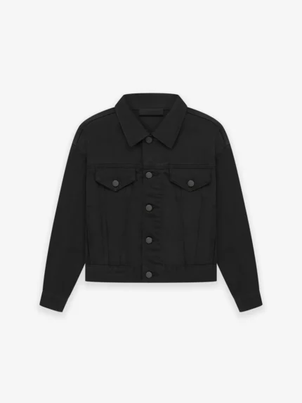 Kids Denim Jacket Jet Black