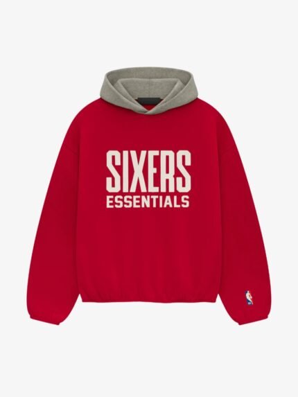 Essentials Sixers Pullover Hoodie in front side