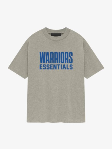 Essentials Warriors Logo Sleeve Tee in front side