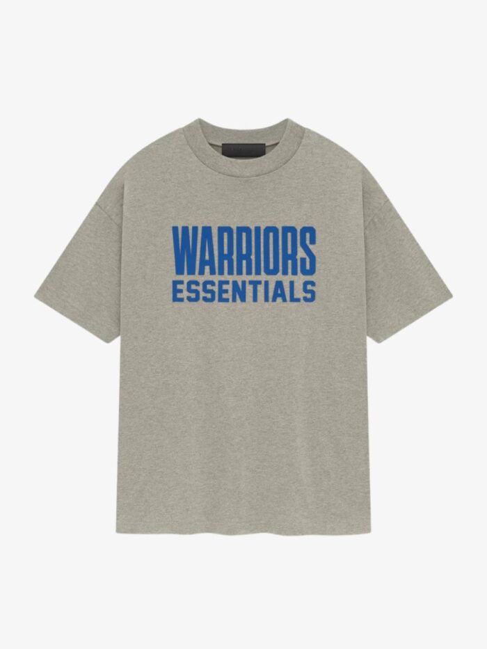 Essentials Warriors Logo Sleeve Tee in front side