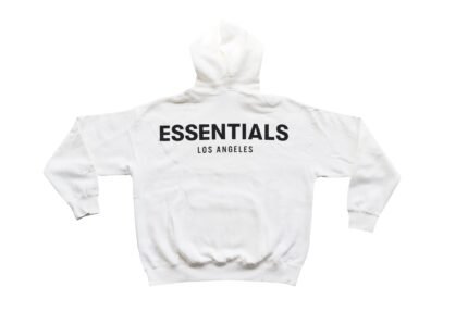 Fear Of God Essentials Los Angeles 3M Pullover Hoodie White