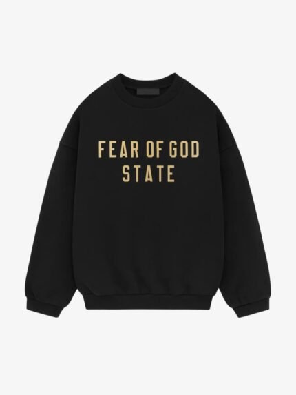 Fear Of God Fleece Crewneck T- Shirt in front side