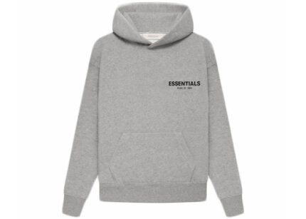 Fear Of God Essentials Kids Hoodie (SS22) Dark Oatmeal in front side