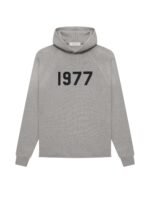 Fear Of God Essentials Knit Hoodie Dark Oatmeal in front side