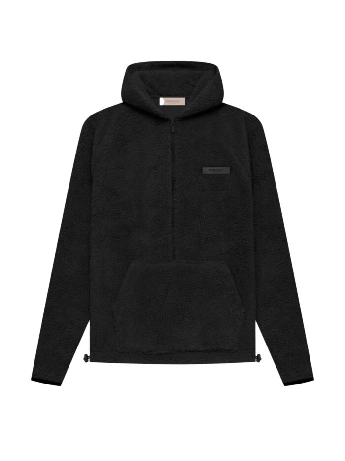 Fear Of God Essentials Half Zip Hoodie Iron in front side