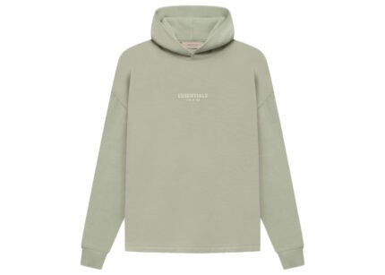 Fear Of God Essentials Relaxed Hoodie Seafoam in front side