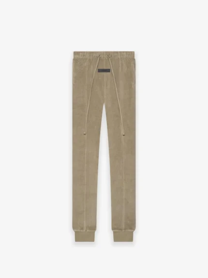 Esswntials Womens Velour Pant Oak in front side