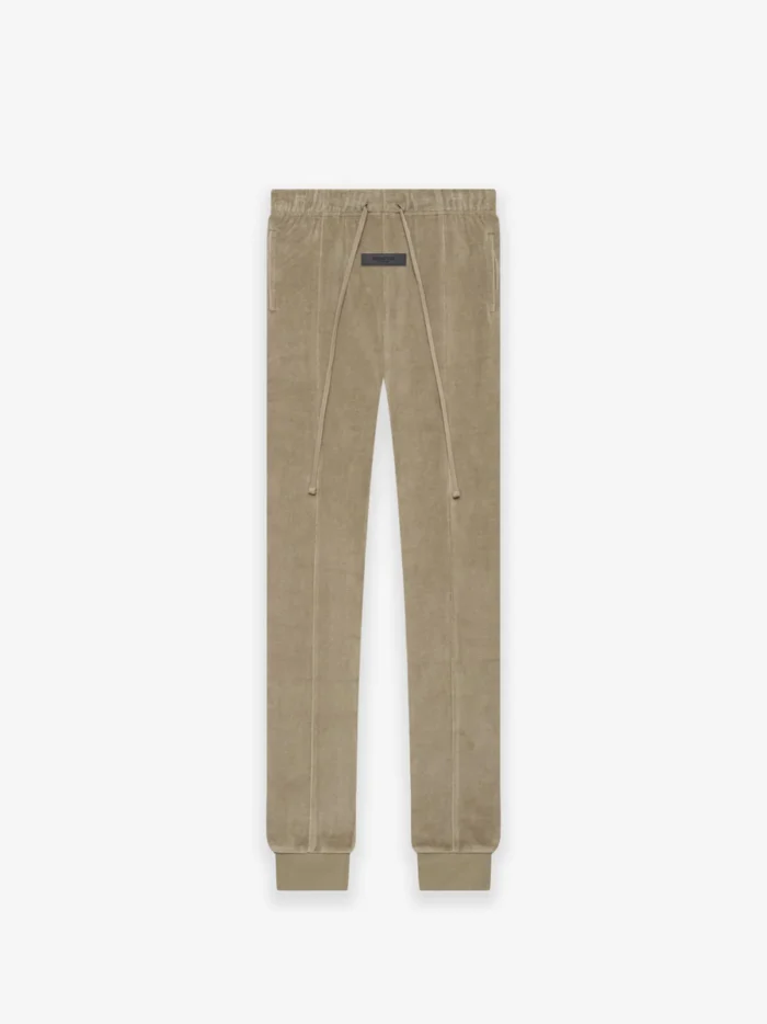 Esswntials Womens Velour Pant Oak in front side