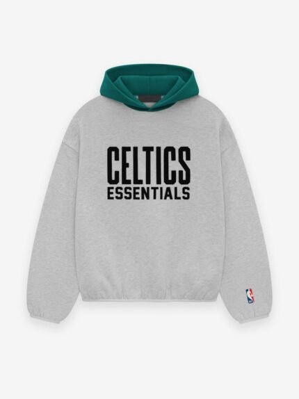 Essentials Celtics Hoodie Light Heather front side