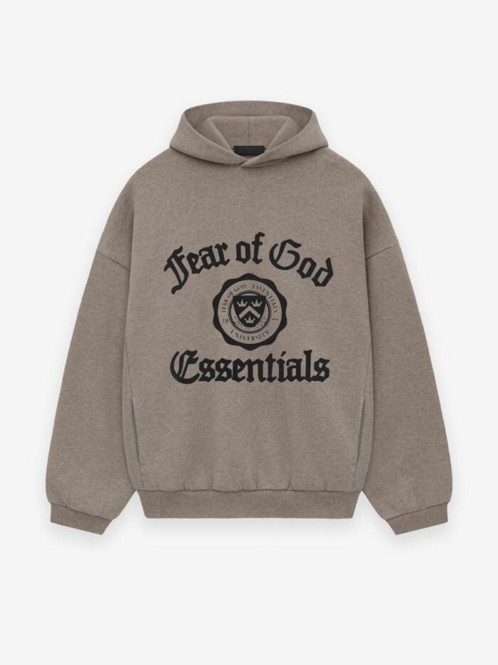 Essentials Fear of God Fleece Hoodie front side