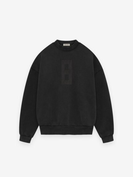 Essentials 8 Crewneck Sweatshirt Black in front side