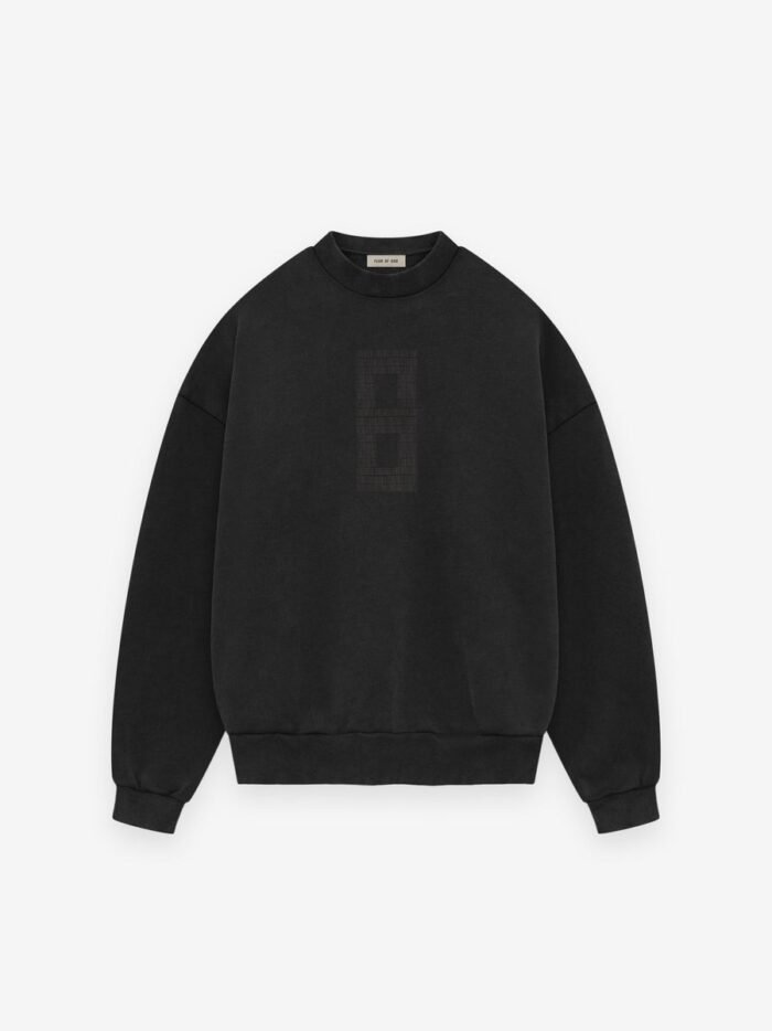 Essentials 8 Crewneck Sweatshirt Black in front side