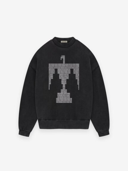 Essentials Thunderbird Crewneck Sweatshirt Black in front side