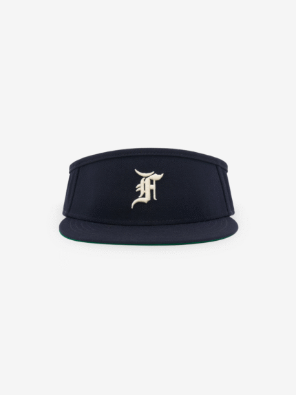 Fitted Visor Blue Hat in front side
