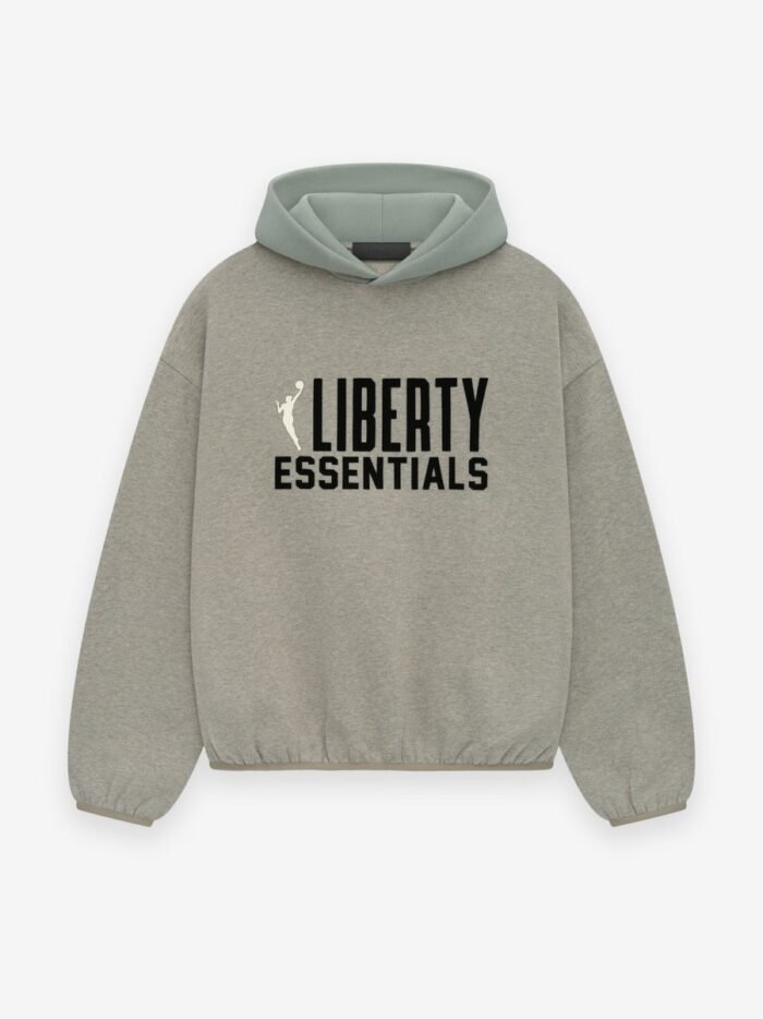 Essentials Liberty Hoodie Warm Heather front side