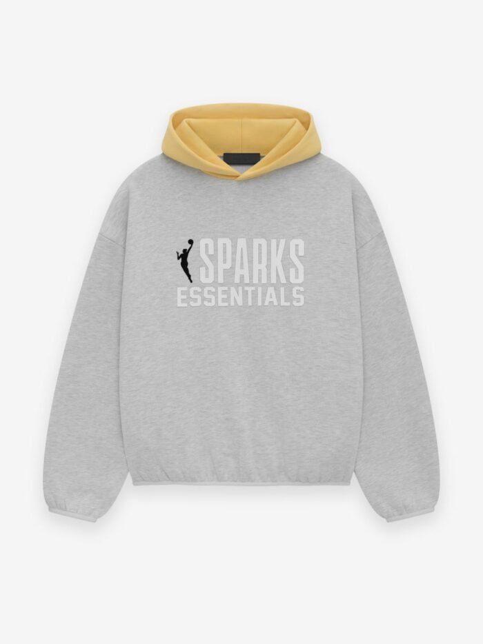 Essentials Sparks Hoodie grey front side