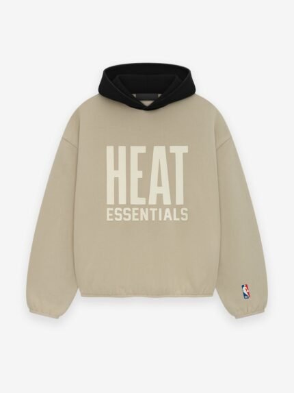 Essentials Heat Hoodie Wheat front side