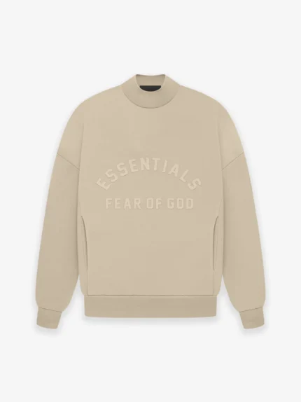 Essentials Crewneck Dusty Beige in front side