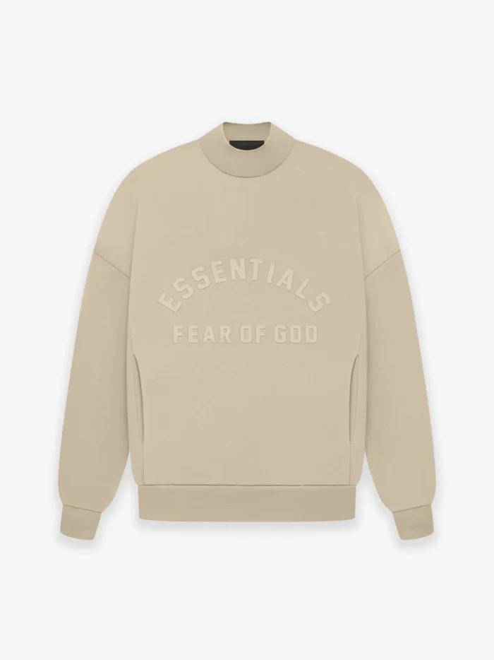Essentials Crewneck Dusty Beige in front side